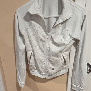 Lululemon Athletica Diamond Pattern Jacket - Light Gray
